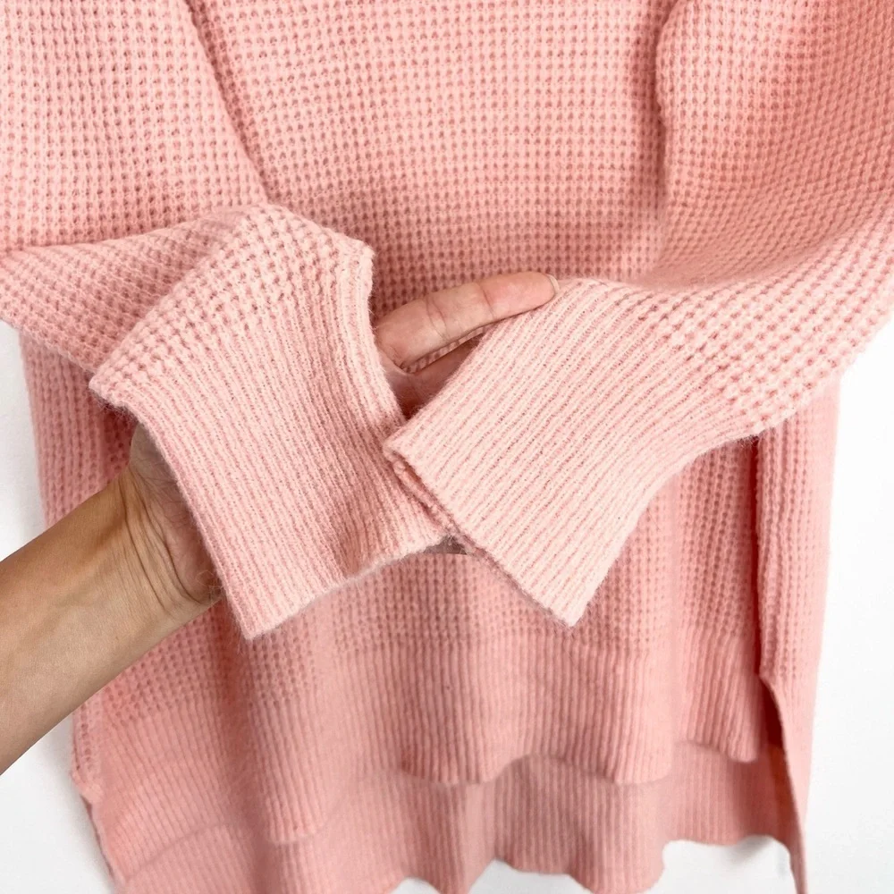 Free People Intimately Free C.O.M.F.Y.
Waffle Knit V-Neck Oversized Sweater - Picture 7 of 14